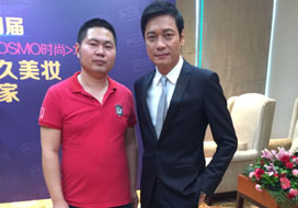 广州胜天国际与明星合影